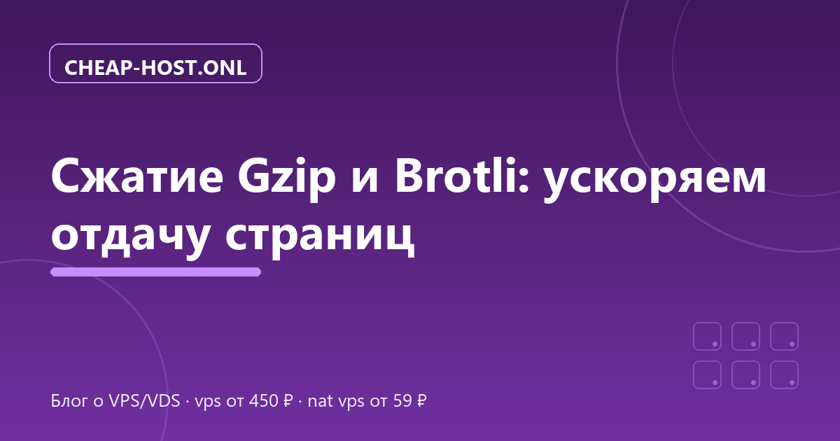 Сжатие Gzip и Brotli в Nginx: ускоряем отдачу страниц