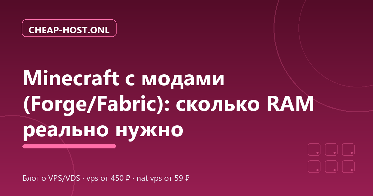 Minecraft с модами (Forge/Fabric): сколько RAM нужно